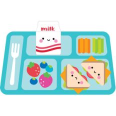 lunch tray - school days