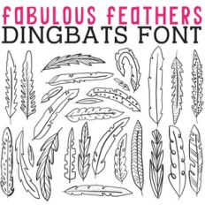 cg fabulous feathers dingbats