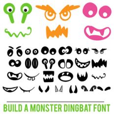 build a monster dingbat font