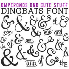 cg ampersands and cute stuff dingbats