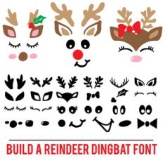 build a reindeer dingbat font