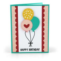 pop out card birthday balloons