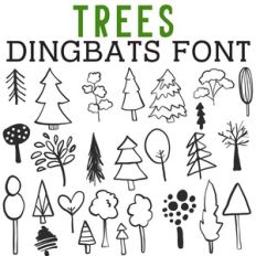 cg trees dingbats