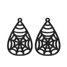 web earrings