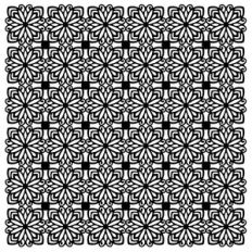 retro flower pattern