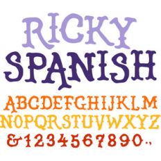 sg ricky spanish font