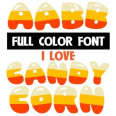 i love candy corn font