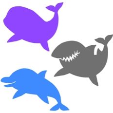 big fish silhouettes