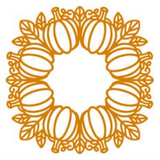 autumn pumpkin doily
