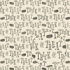 vintage trick or treat halloween pattern