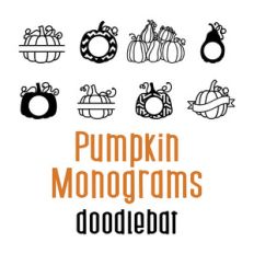 pumpkin monograms doodlebat