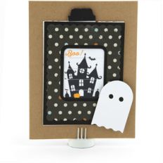 changing scene card halloween house