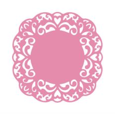 doily with hearts