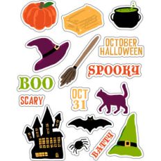 ml halloween spooky stickers