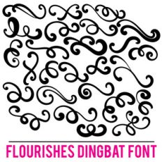 flourishes dingbat font
