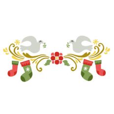 christmas stocking flourish