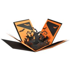 batty halloween explosion box