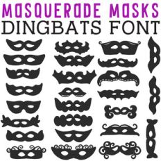 cg masquerade masks dingbats