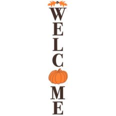 welcome pumpkin porch sign