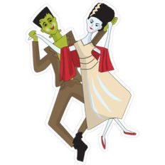 frankenstein and bride dancing