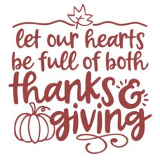 both thanks and giving
