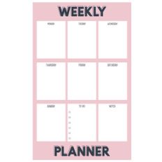 weekly planner printable
