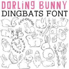 cg darling bunny dingbats