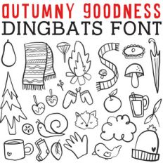 cg autumny goodness dingbats