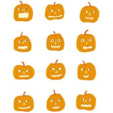 halloween pumpkin stickers