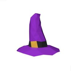 lowpoly witch hat