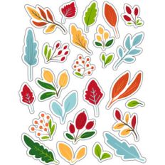 ml fall leaves and fun stickers