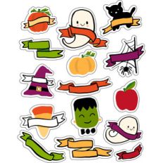 ml halloween banner stickers