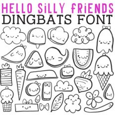 cg hello silly friends dingbats