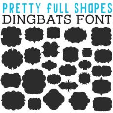 cg pretty full shapes dingbats