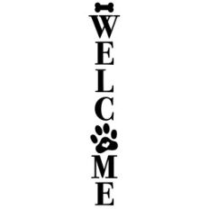 welcome pet porch sign