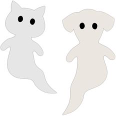 cat and dog ghosts