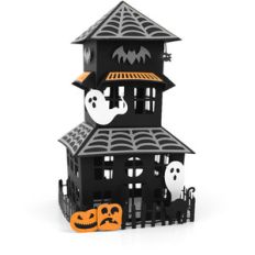 large haunted house centerpiece