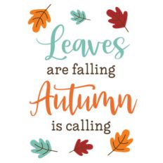leaves are falling autumn is calling