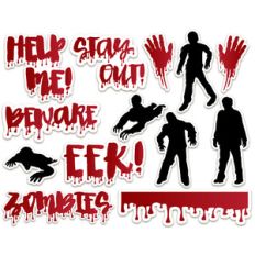 halloween stickers - zombie