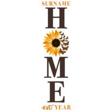 home monarch sunflower porch sign