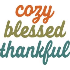 cozy blessed thankful words