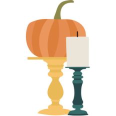 pumpkin candlestick