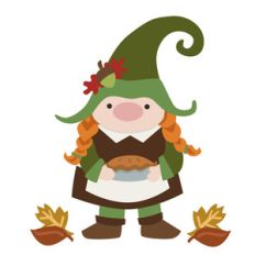 gnome with pie