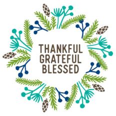 thankful grateful blessed