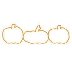 pumpkin trio border