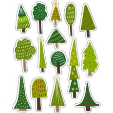 ml christmas trees stickers