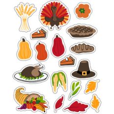 ml thanksgiving autumn stickers