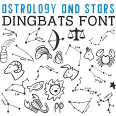 cg astrology and stars dingbats
