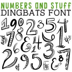 cg numbers and stuff dingbats
