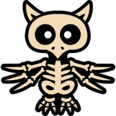owl skeleton halloween